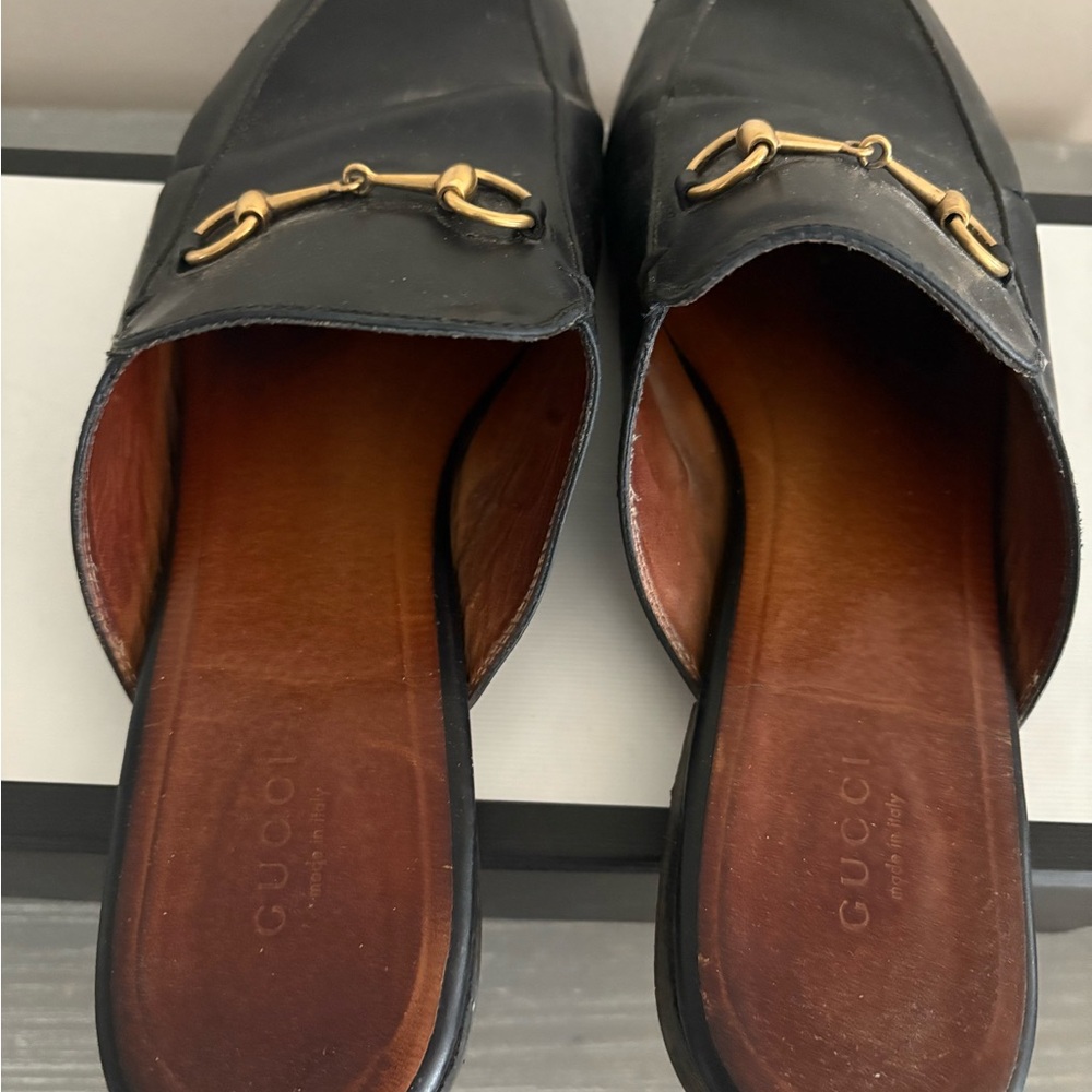 Gucci Women Princetown Leather Mules 42 - Picture 6 of 11